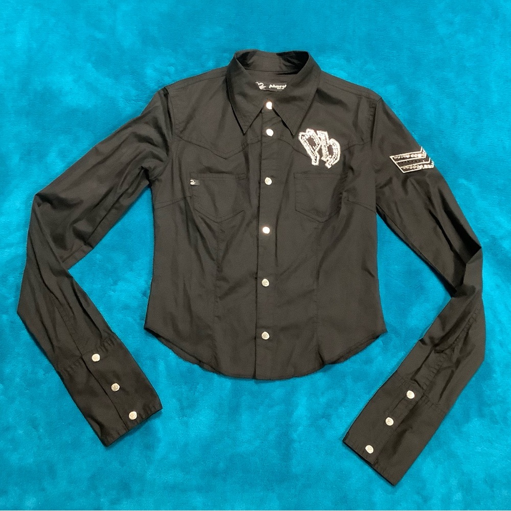 Phard cropped button up collared shirt